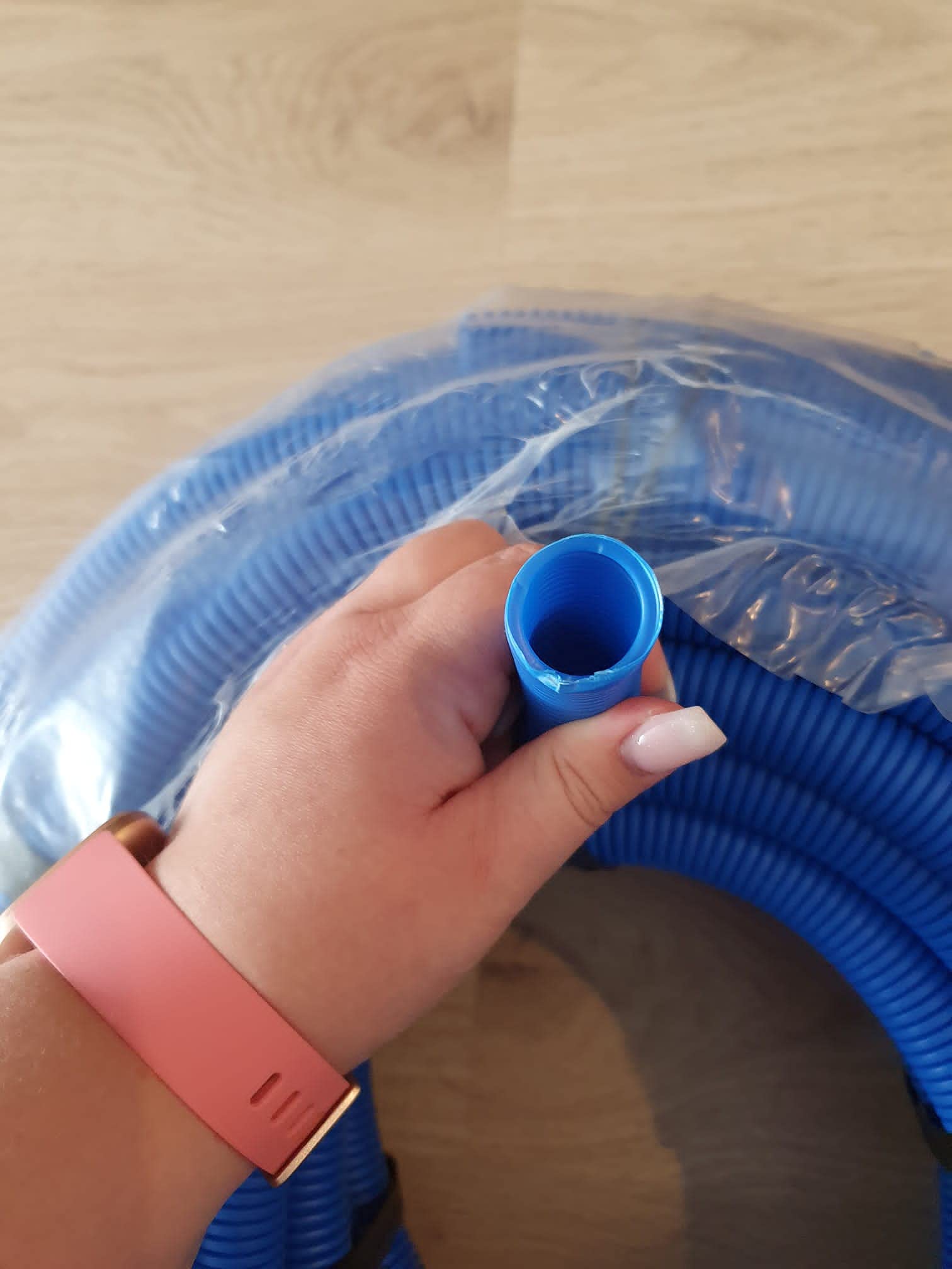 Suinga Tubo Corrugado Azul 19mm 50 metros | Tuberia corrugada con Certificado Aenor utilizada para conducción de cables electricos | Tubo corrugado exterior 19 mm | Conducto para cables eléctricos