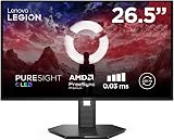 Lenovo Legion 27Q-10 OLED - Écran Gaming de 26.5" avec Eyesafe (QHD, QD-OLED, 240Hz, 0.03ms GtG, 2xHDMI+DP, AMD FreeSync Premium) - Réglage en Inclinaison - Noir - 1
