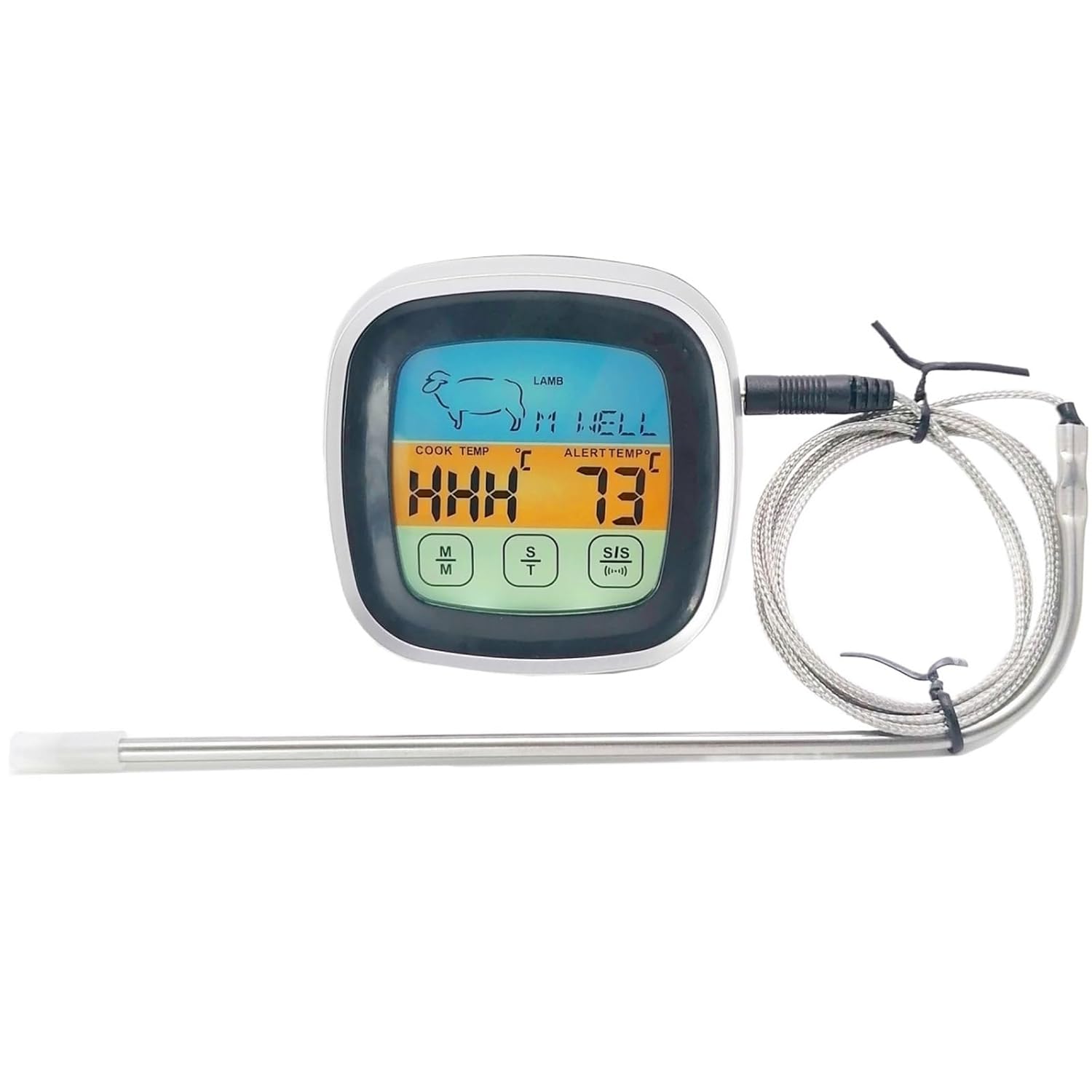 Digital Meat Kitchen Thermometer Stainless Waterproof Meat Temperature Probe Accessories Oven Cooking BBQ Temperature Meter