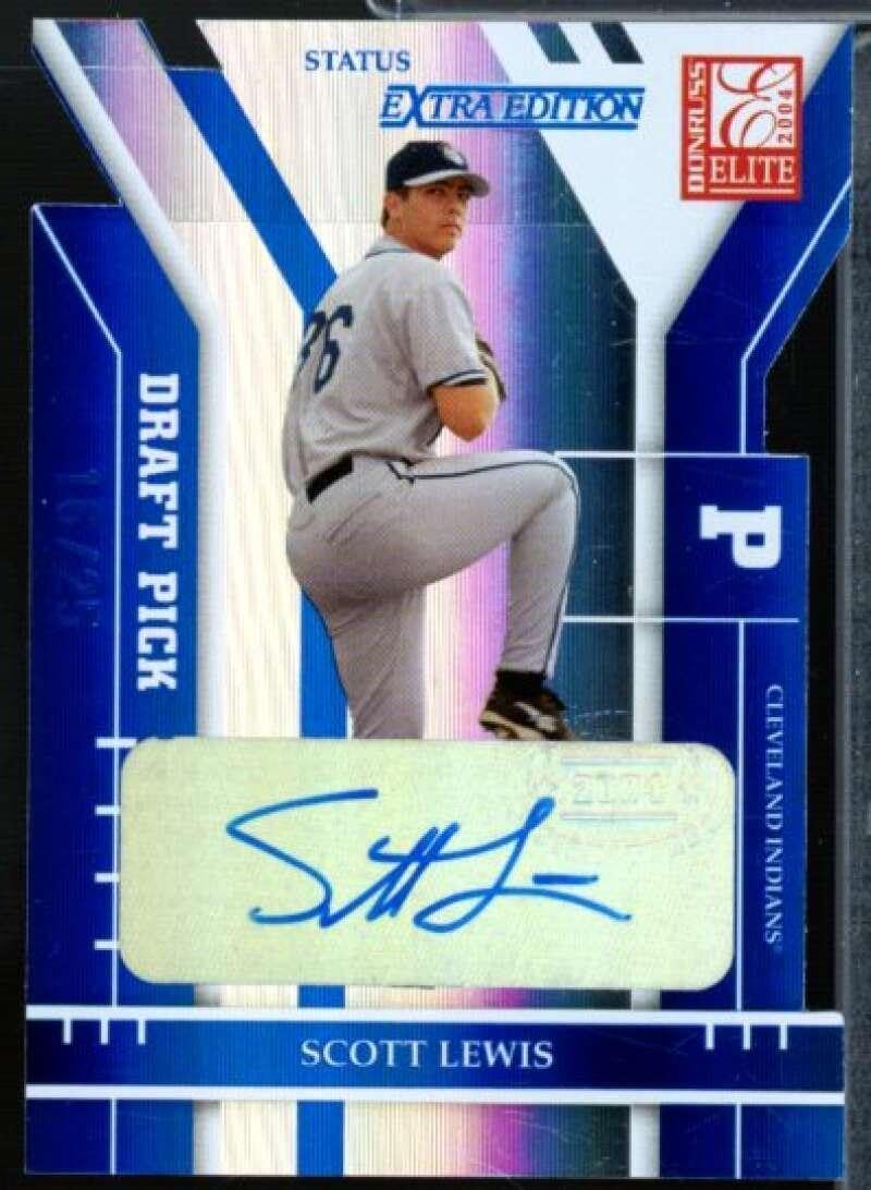 Scott Lewis Rookie Card 2004 Donruss Elite Extra Edition Signature Status #216 - Baseball Slabbed Rookie Cards