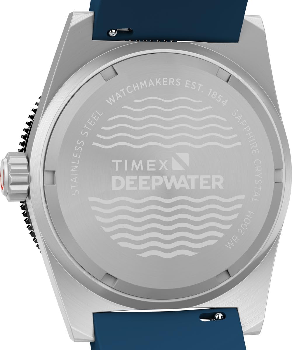 Timex Men's Analogue Quartz Watch with a Rubber Strap Deep Water Reef