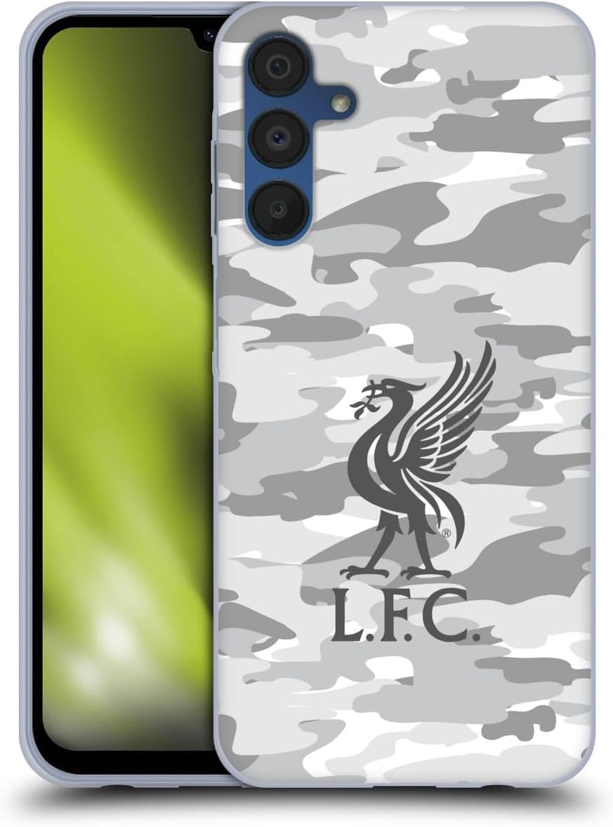 Head Case Designs Officially Licensed Liverpool Football Club Third Colourways Crest Camou Gel Case [Military Grade Protection] Compatible with Google Pixel 9 / Pixel 9 Pro