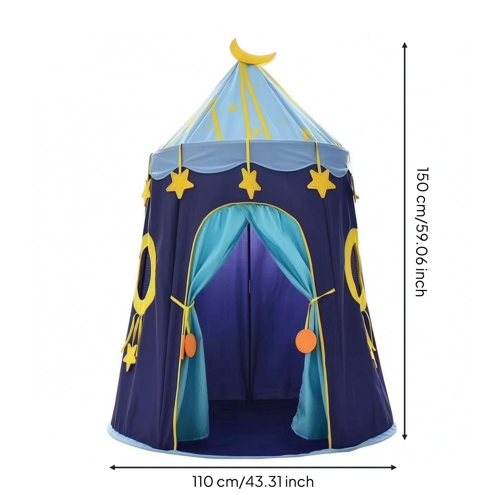 con Sicuro Tessuto Oxford 600D Resistente, a Forma di, Design Leggero e Portatile, per Soggiorno, Bambini, Bambine