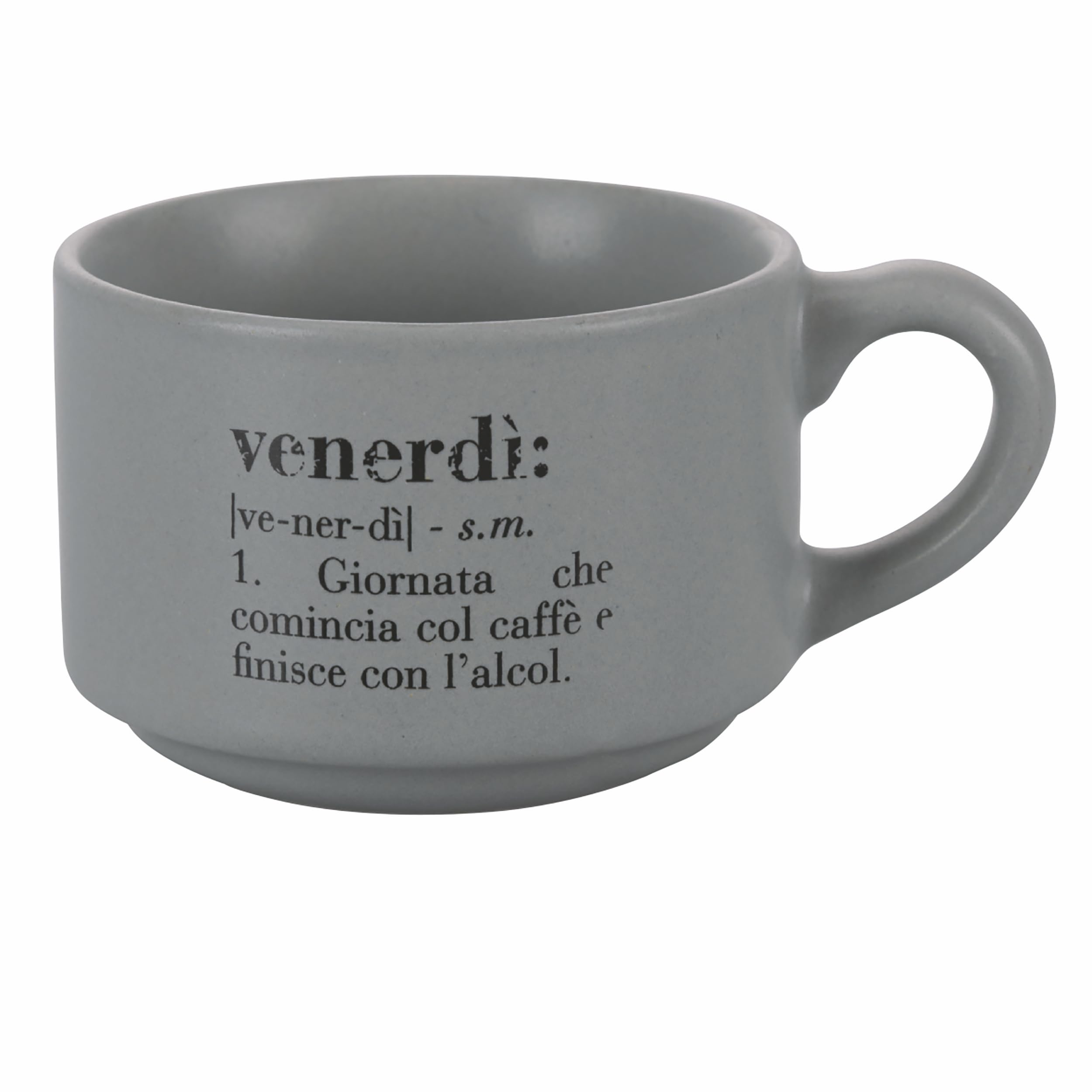 Villa d'Este Home Tivoli Set 6 tazzine caffè 90 ml porcellana con stand