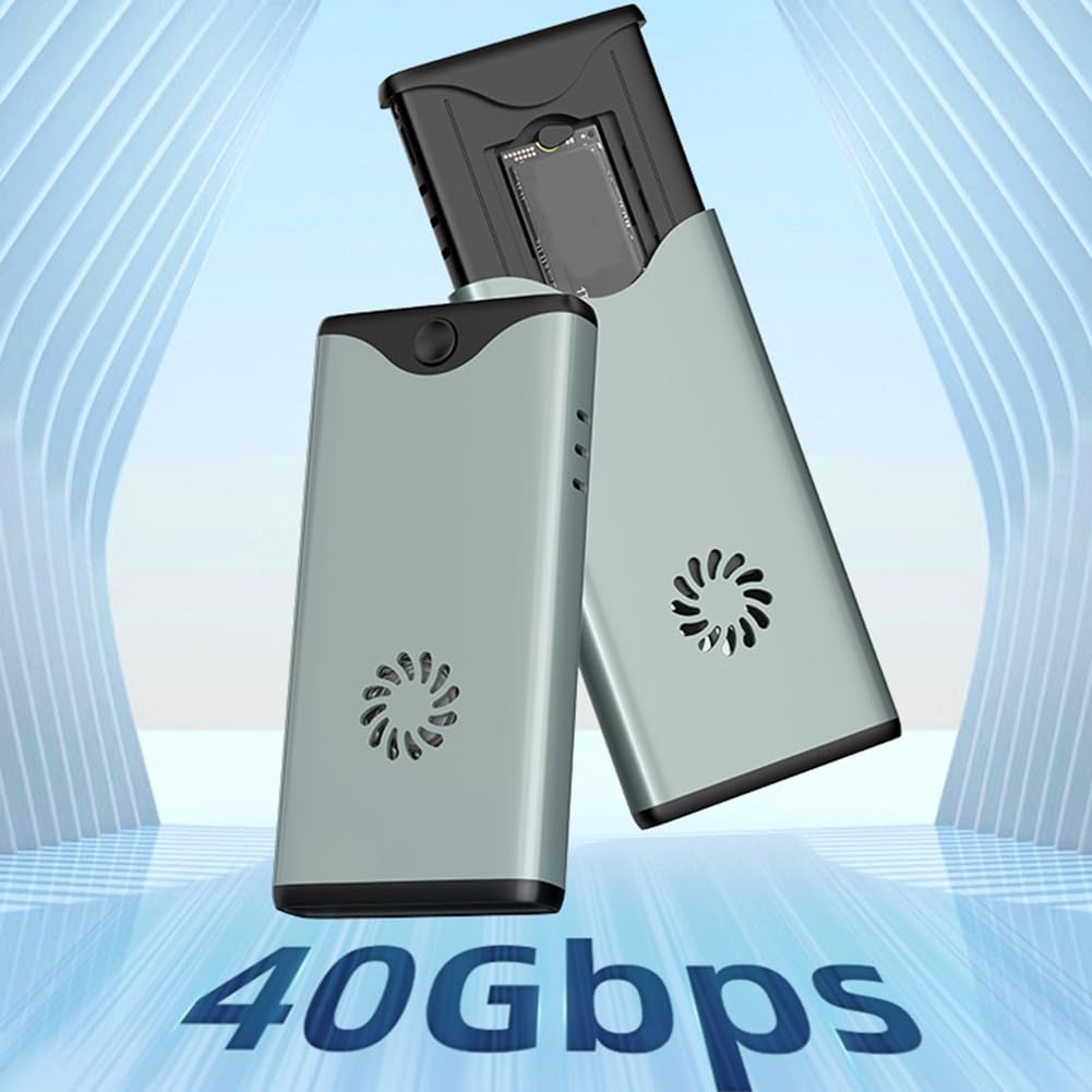 Obudowa Dysku Twardego SSD 40 Gb/S Turbo Fan Wydajne Rozpraszanie Ciepła Obudowa Dysku M.2 NVME Dual Protocol USB4.0