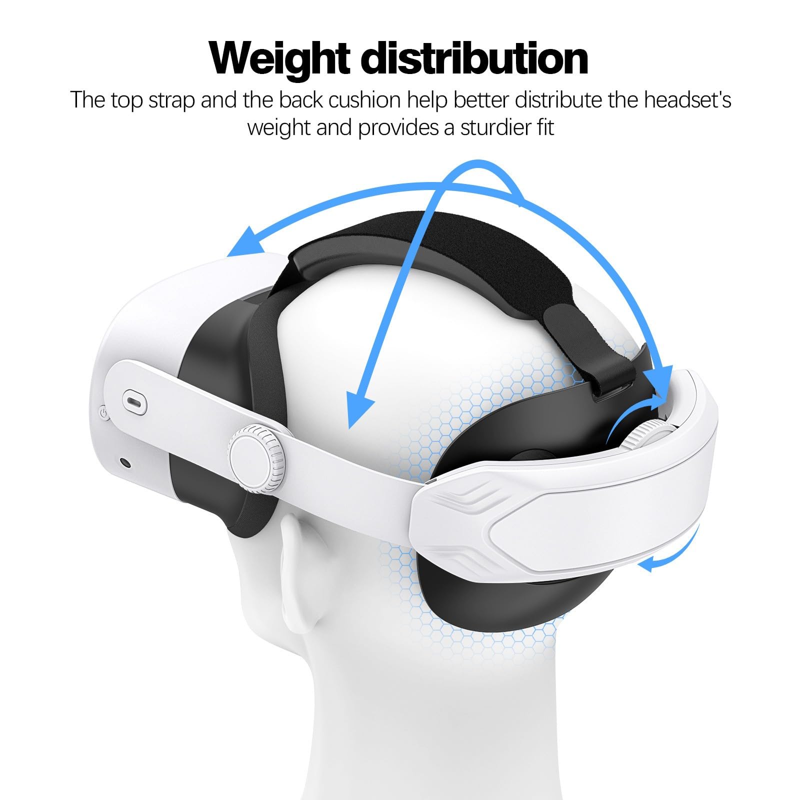 Sangles de tête de rechange pour 2/3/3S VR, accessoires réglables, réduisent la pression pour les sangles de casque