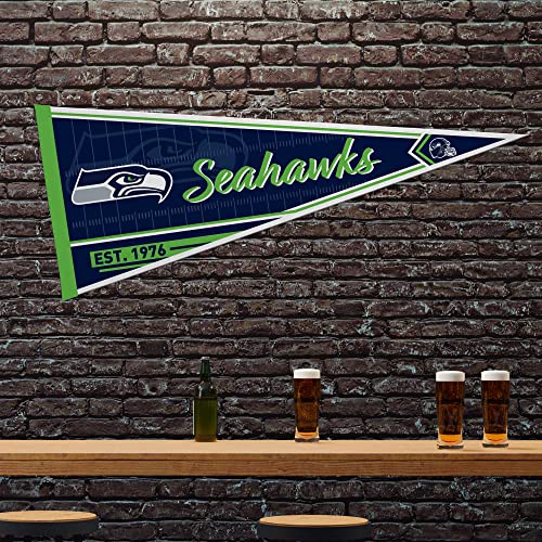 Image of Rico Industries NFL Football Classic 12 inch x 30 inch Felt Wall Decor Pennant - Great for Home /Bed Room /Man Cave Decor