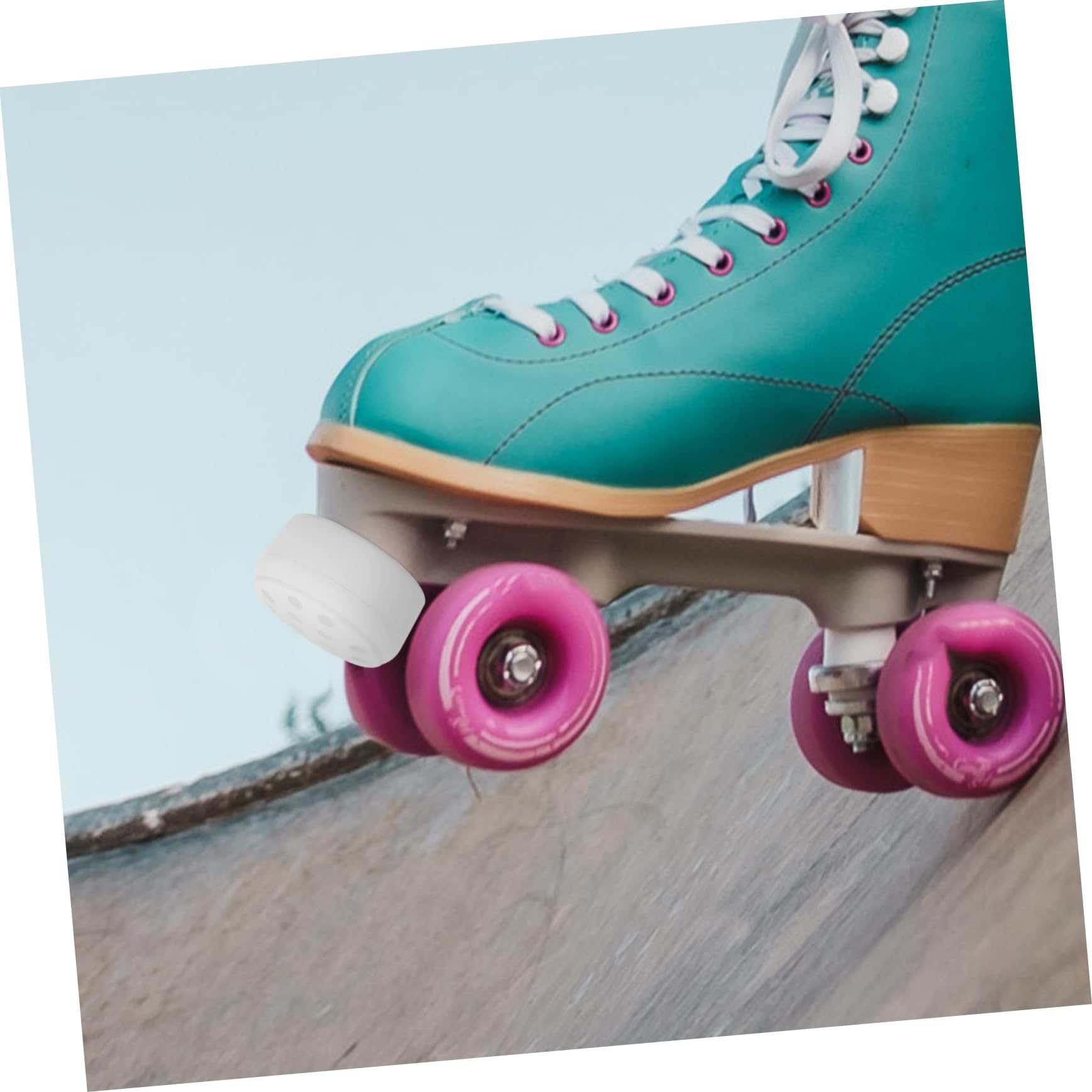 BESPORTBLE Freins pour Patins À roulettes Retarder Bande De Poignée De Scooter De Remplacement pour Patins À roulettes Accessoire De Frein Blanche Métal