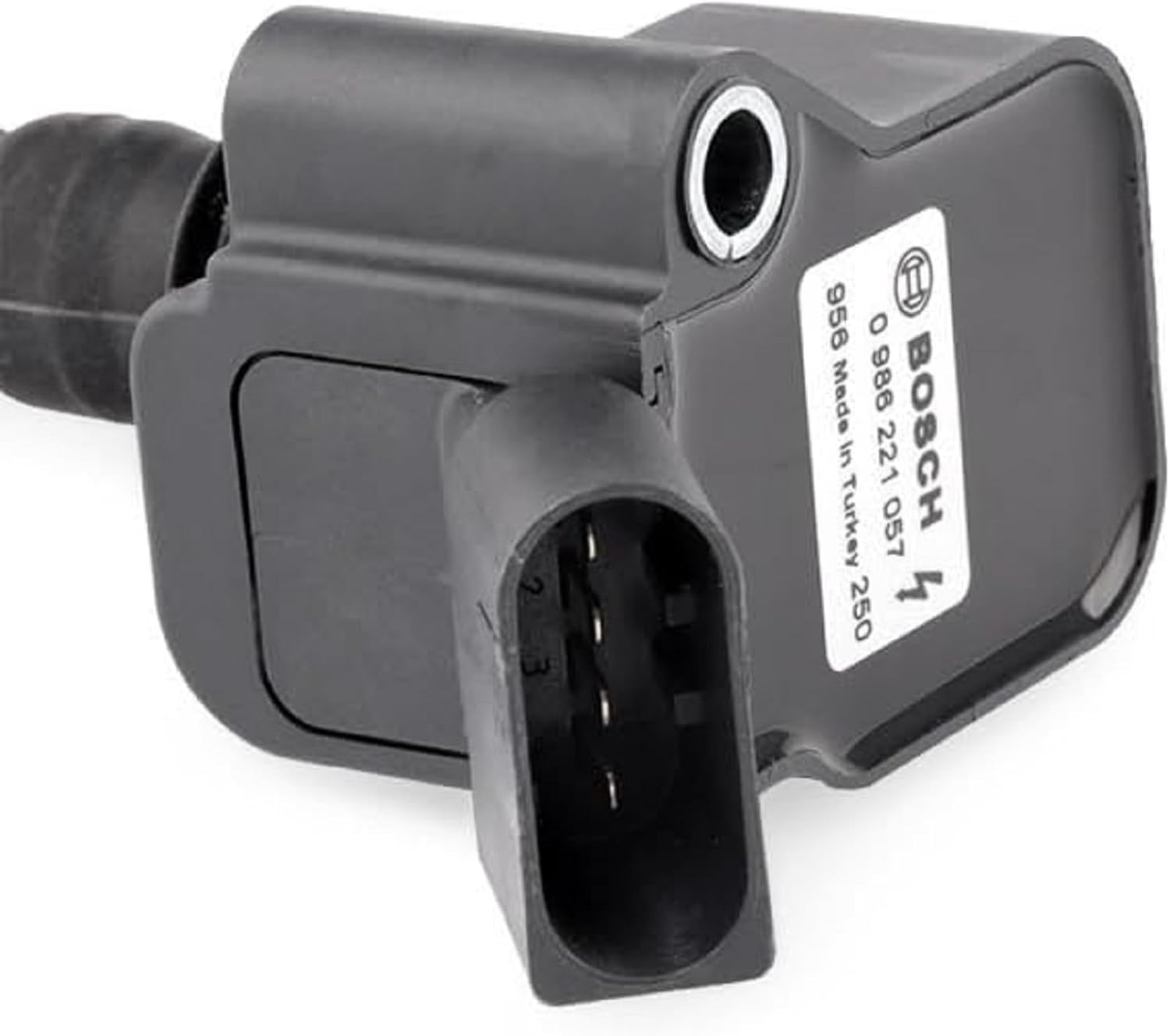 BOSCH 0986221057 Ignition Coil - Compatible with Select Audi A3 Sportback e-tron; Volkswagen Golf, Golf SportWagen, Jetta - Single