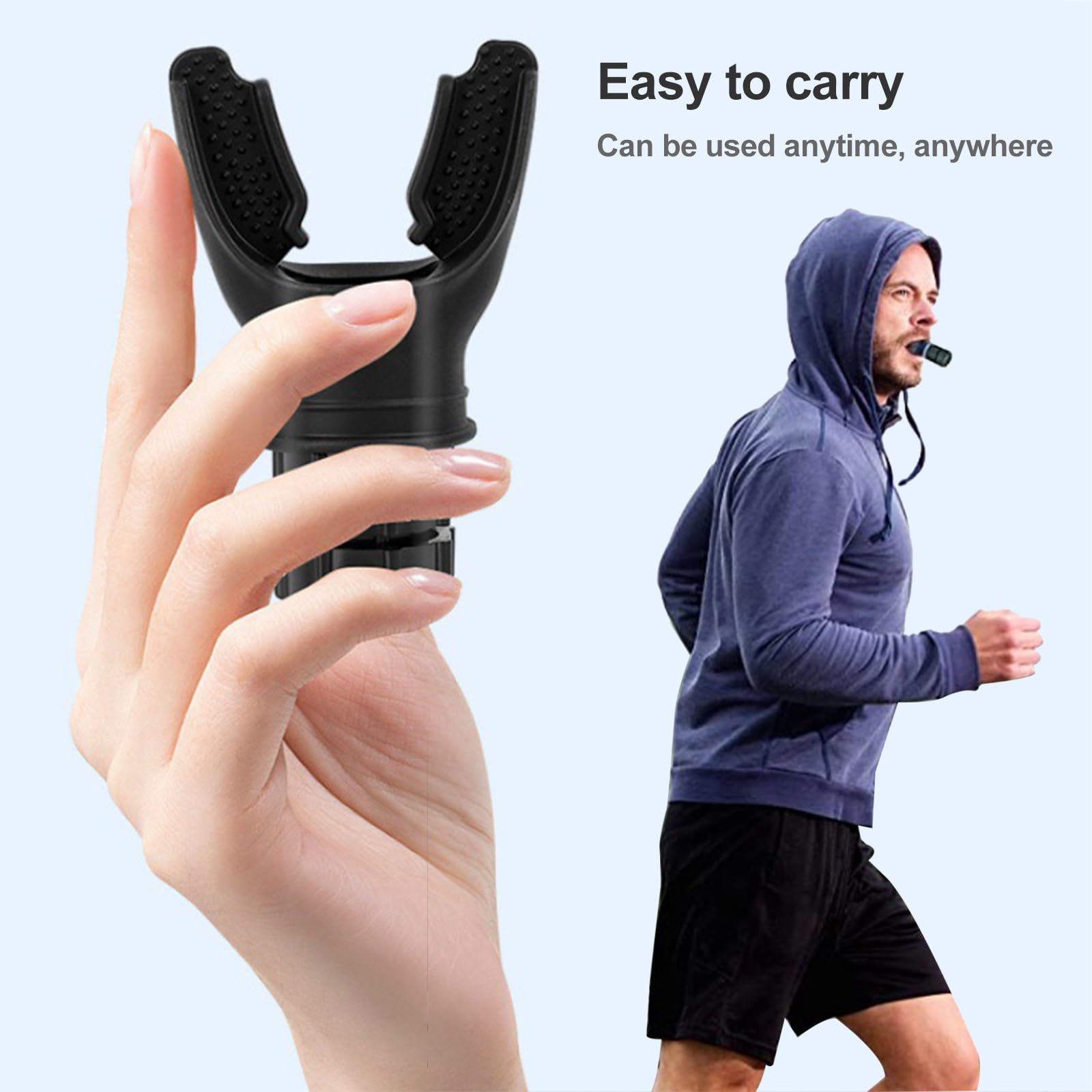 Dispositif d'exercice Respiratoire,Outil D'entraînement Respiratoire Portable,Entraîneur d'exercice De Respiration Profonde,Lung Exerciser,Appareil d'exercice Respiratoire De Spirométrie,Réglables