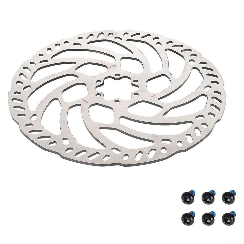 Electric Dirt Bike Disc Brake 220mm Steel 2.3mm 2.9mm Thickness 6 Holes for TALARIA X3 MX3 Motorcycle Parts(2.9mm)