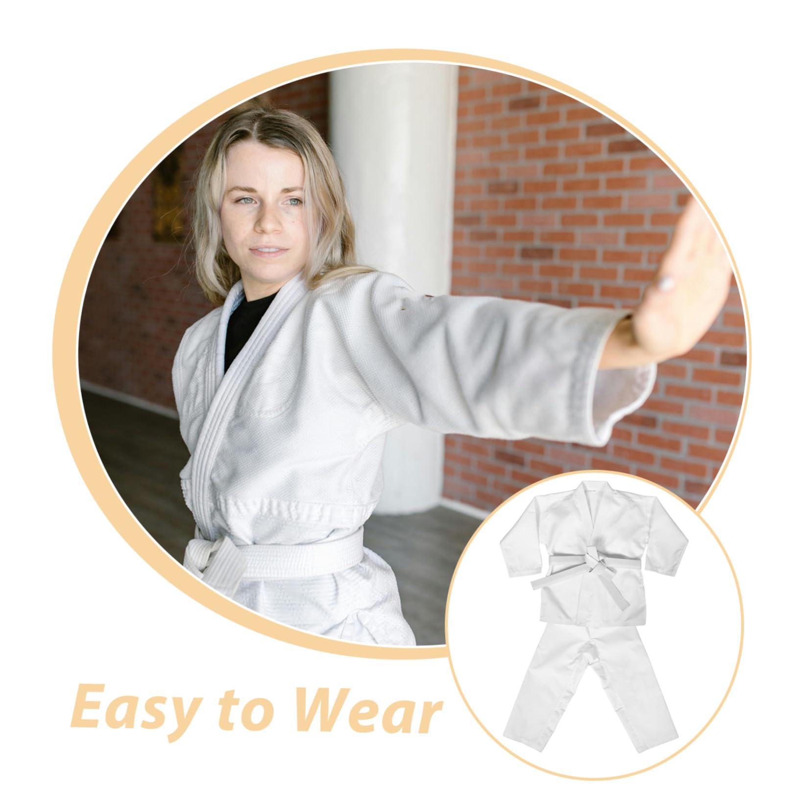 Didiseaon Uniforme de Karaté et Taekwondo pour Garçon Fille et Adultes Costume Arts Martiaux Robuste et Épais avec Ceinture Tenue Entraînement Polyvalente et Sécurisée pour Pratique