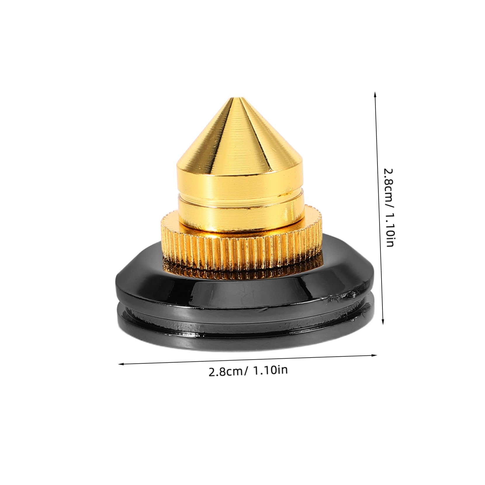 SEWACC 4pcs Speaker Isolation Spike Feet Audio Isolation Pads for Home Speakers Shock Absorption Feet Floor Easy Installation Versatile Compatibility for and Amplifiers