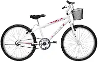 Bicicleta Aro 24 Bike Sem Marchas Feminina e Masculina Saidx Premium, Quadro em Aço, Freio V-Brake