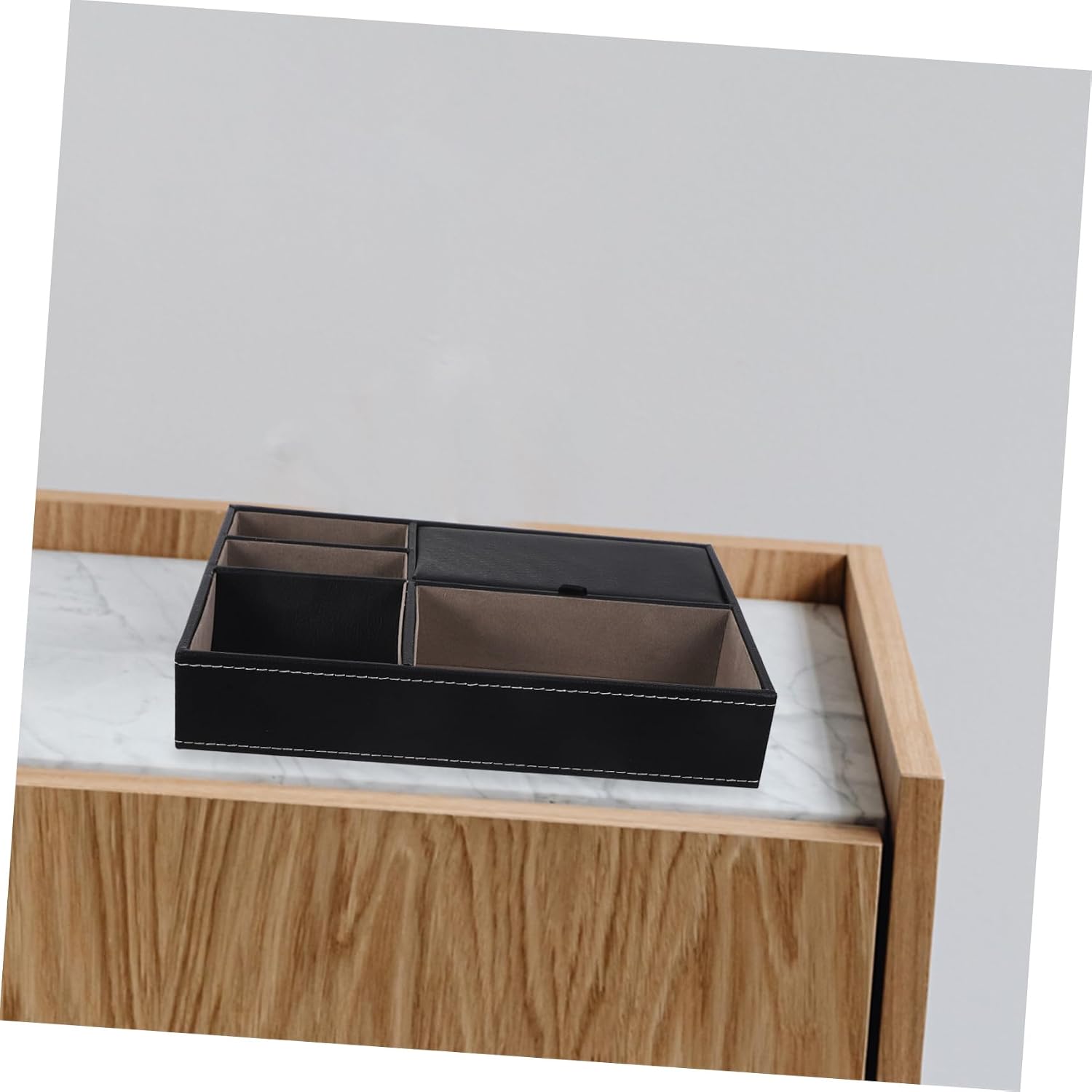 GALPADA Retro Style Jewelry Storage Case Dresser Organizer Box Black image 5