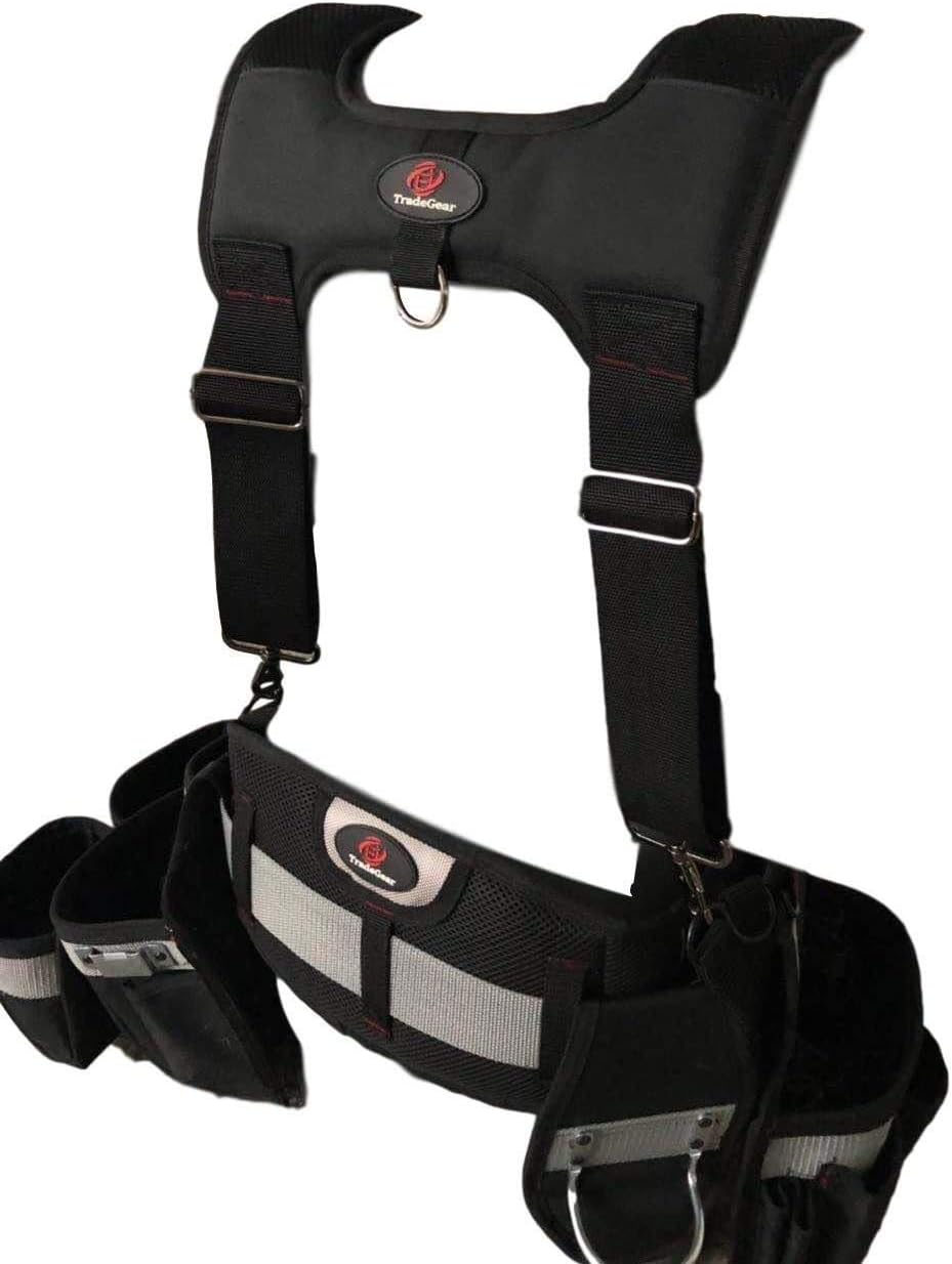 TradeGear Electrician’s 4 Point Suspender Harness – Designed For Maximum Comfort & Durability – Ideal for All Electricians Tools: Clothing