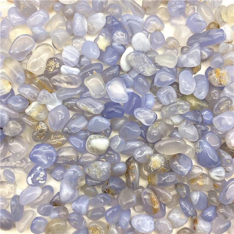 Cristallo di Quarzo Ghiaia Lucido Blu Naturale da 50 g Adatto for la Decorazione Domestica del Giardino dell'acquario Raccolta domiciliare