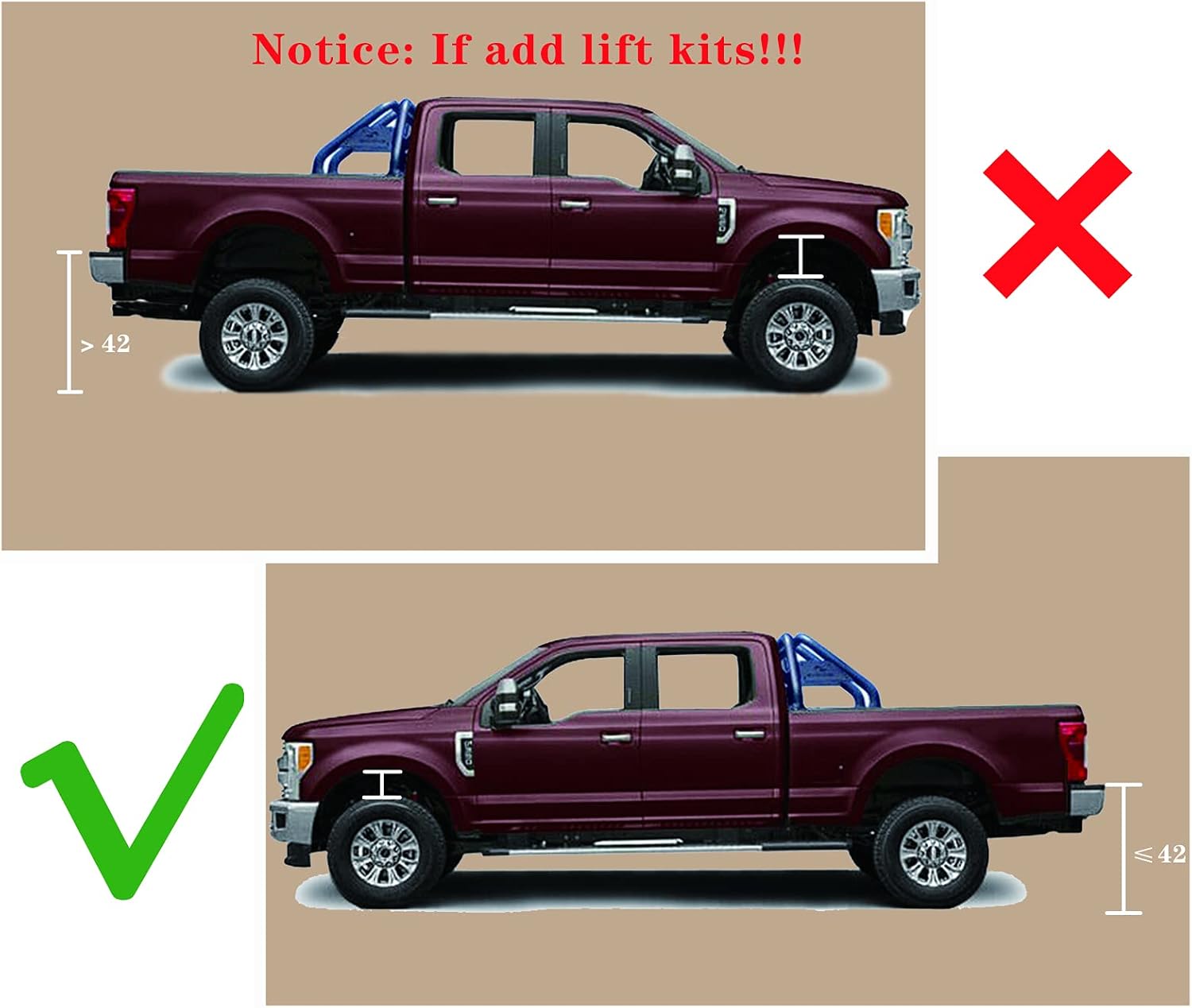 TZD Tailgate Ladder Foldable Pickup Truck Tailgate Ladder Set Aluminum Alloy Universal Accessories for Truck Easy Install Safe and Convenient (41 in) : Automotive