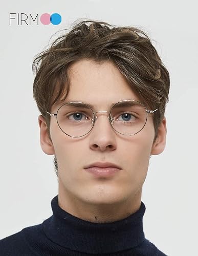 Miniatura 3 de Firmoo Aviator - Lentes de lectura para mujereshombres, bloqueo de luz azul para pantallas digitales, protección UV, marco de metal ligero de