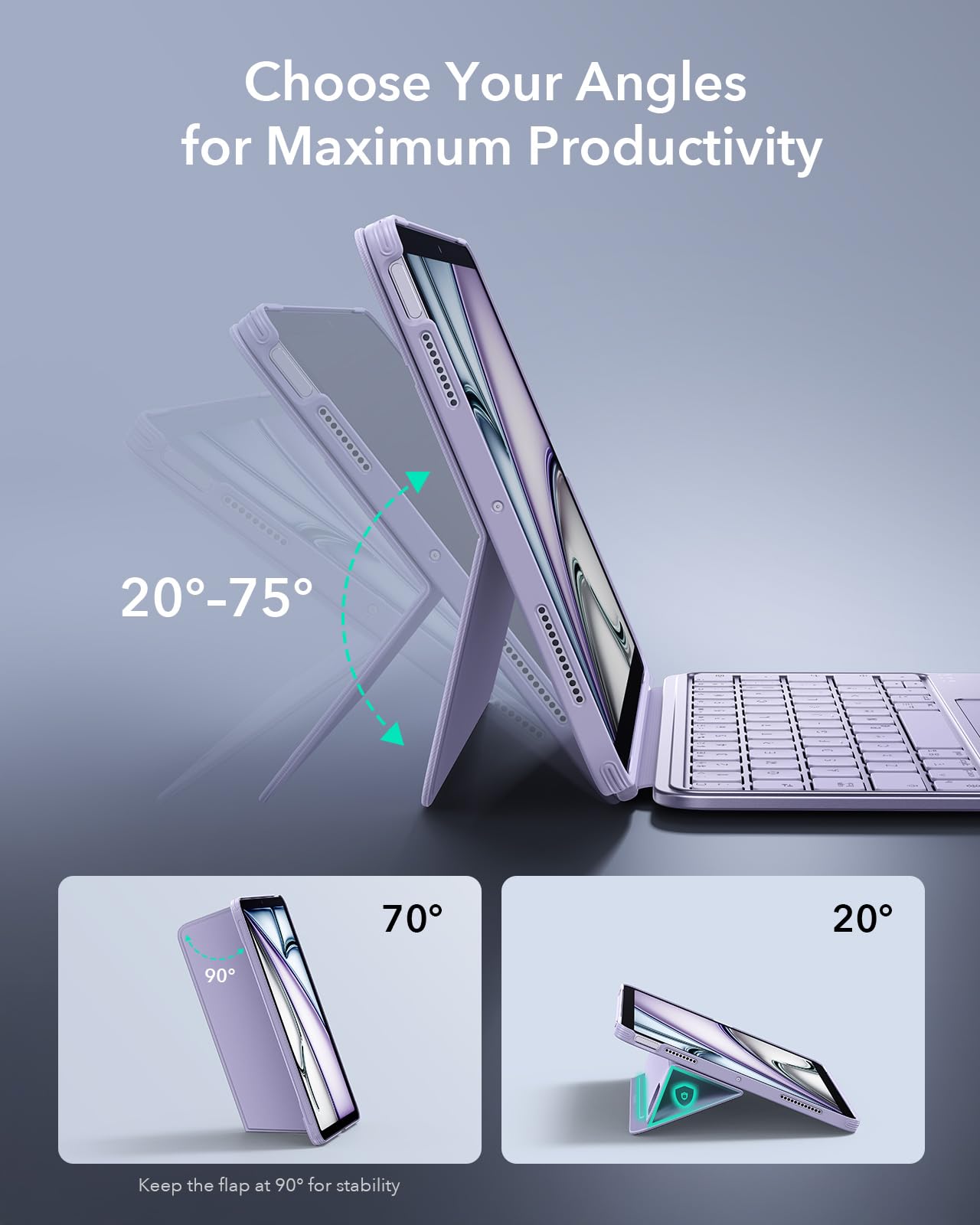 Amazon.co.jp: ESR Shift iPad キーボード付きケース, iPad Air 11