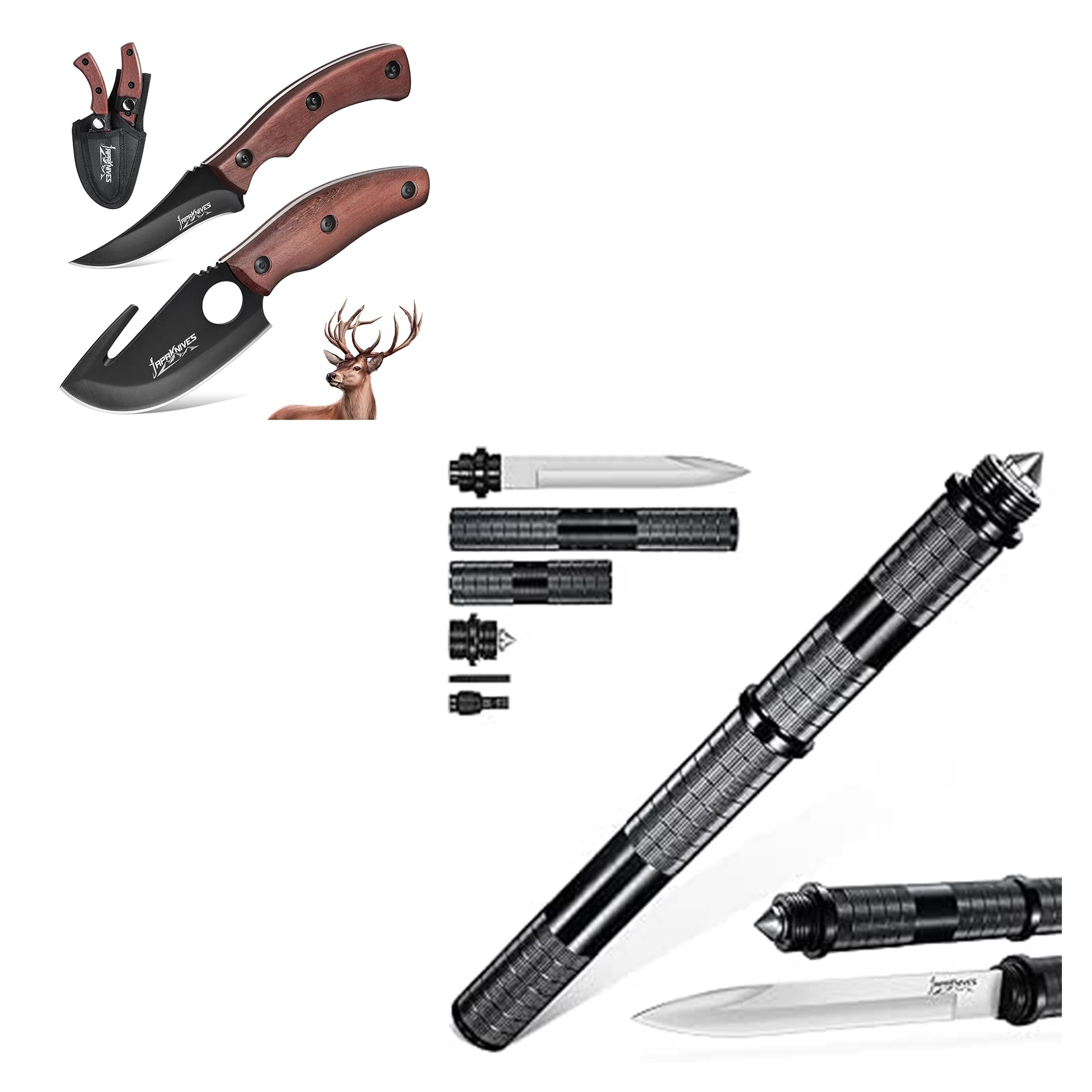 Japaknives Skinner Messer 5 in 1 Survival Messer