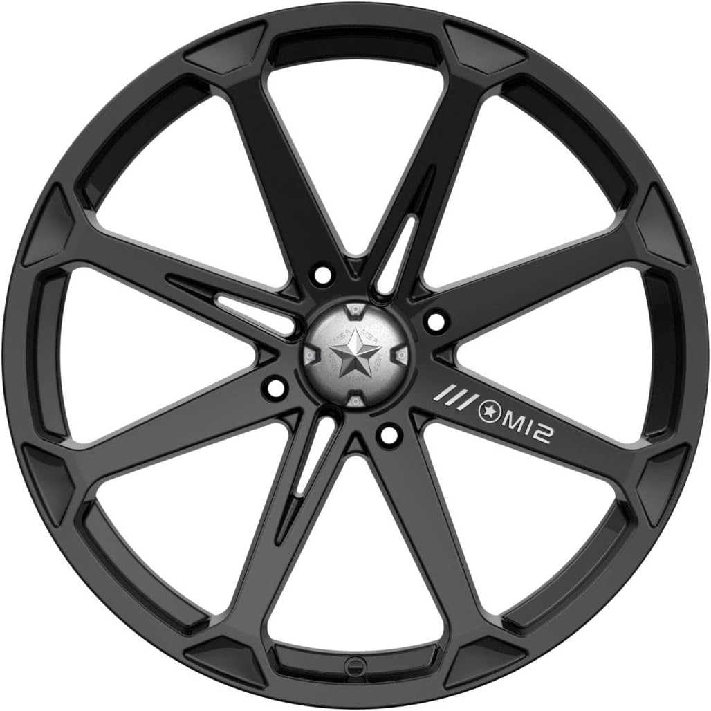 M12 Diesel Gloss Black Wheel Machined and Chromium (hexavalent compounds) (14 x 7. inches /4 x 156 mm, -47 mm Offset)