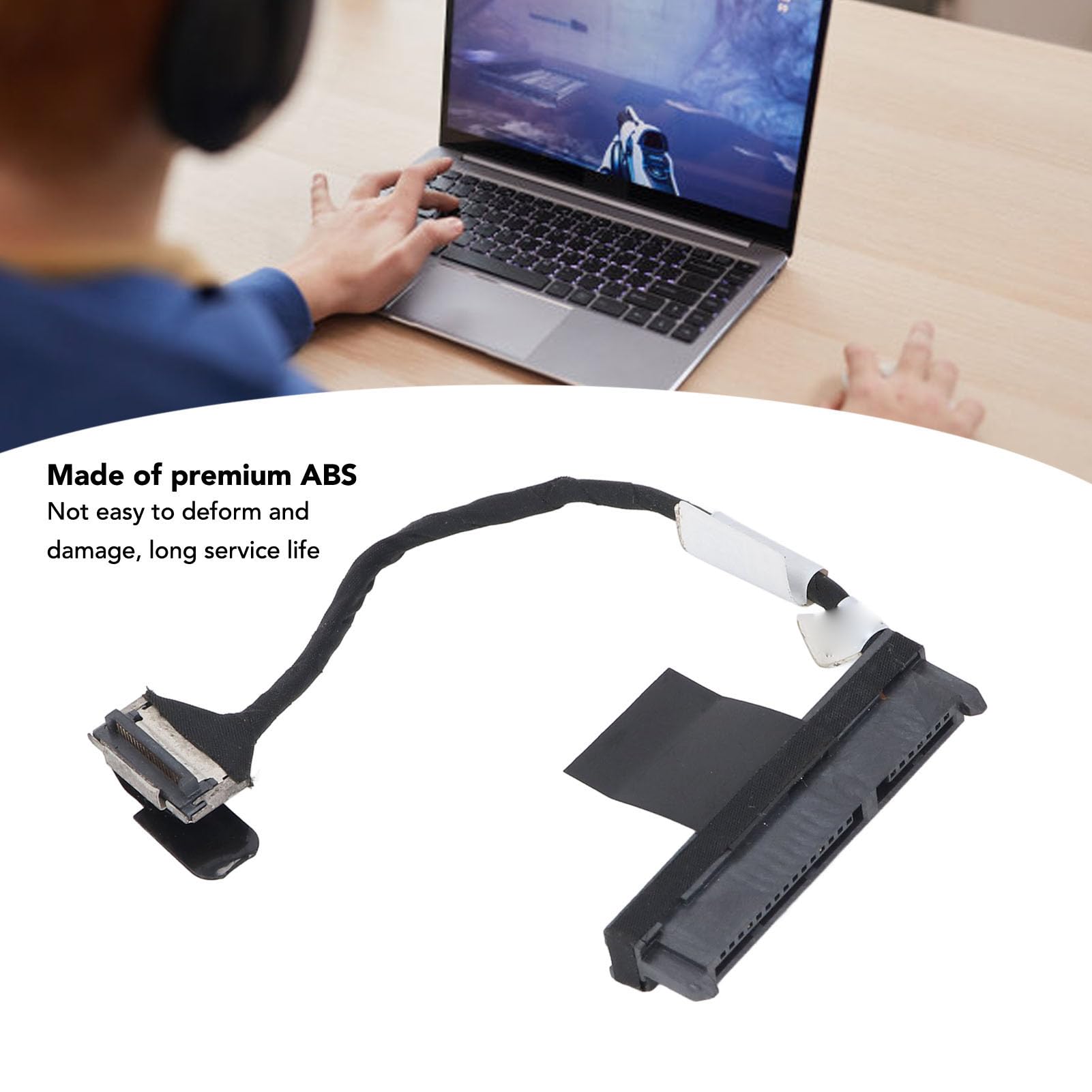 Gugxiom Hard Disk Drive Hard Drive Cable Connector, SATA Hard Drive Cable Hard Disk Drive Connector Replacement for Dell 7347 7348 7359 7353 7000, Support 2.5 Inch SATA Hard