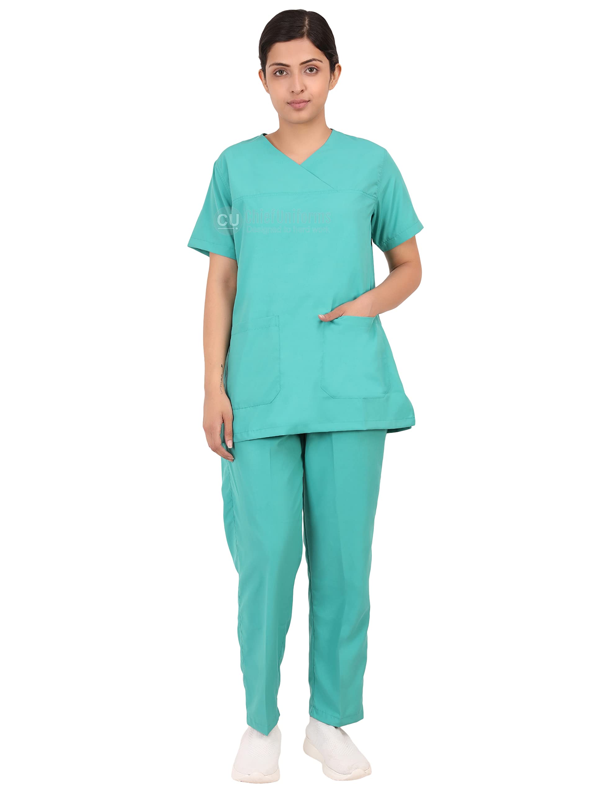 Proexamine Surgicals Scrub Suit set for Women/Female with Matching Scrub Cap (34-XS, Sea Green) (B09TB268YM) Amazon Price History, Amazon Price Tracker