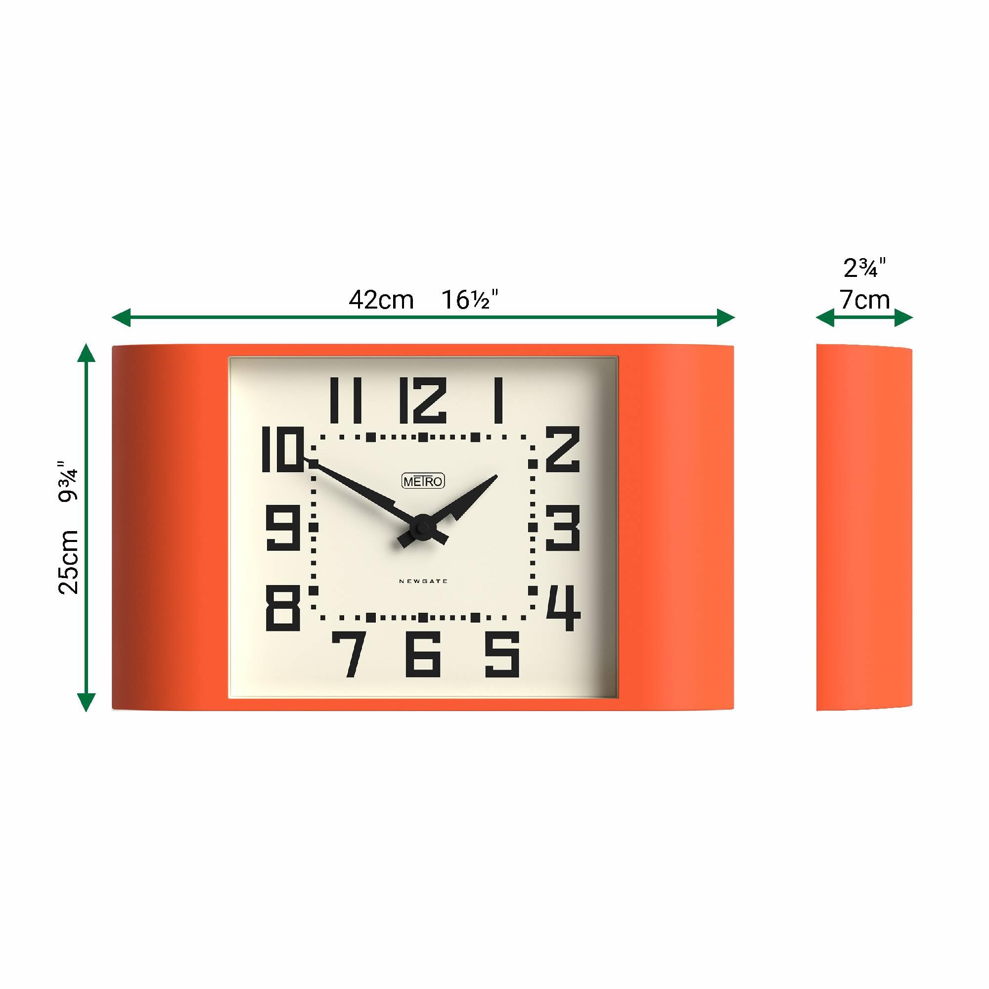 Amazon.com: NEWGATE® Metro Clock | Retro wall Clock | 17 inch Wide