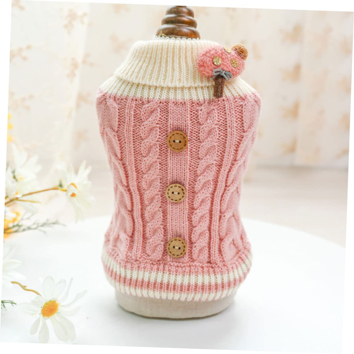 3 Piezas Chaleco de algodón Cachorro suéter de Gatito Ropa de Perro para Perros pequeños niña Chaqueta termica Roupa de Inverno Fiesta Cosplay Ropa suéter cálido para Perros Tela BESPORTBLE