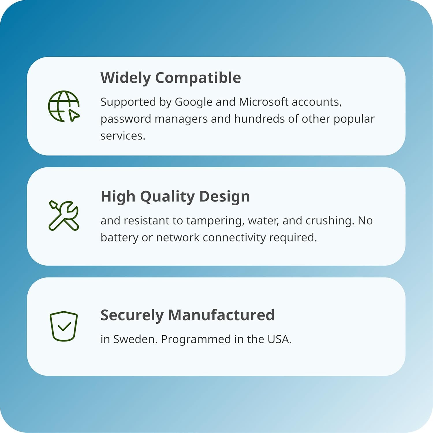 Yubico - Security Key NFC - Basic Compatibility - Multi-factor authentication MFA Security Key Connect via USB-A or NFC FIDO Certified product thumbnail 7