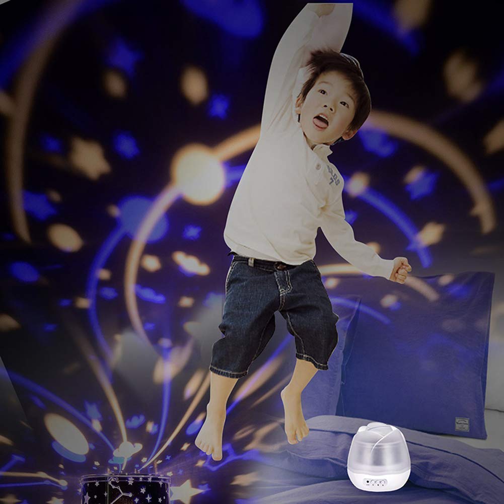 Yanghao Proyector De Estrellas Luz De La Noche, Recargable Bebé Cielo Estrellado LED Romántico De La Lámpara del Proyector Ligero del USB Y Los Niños La Noche del Regalo De Los Niños De La Lámpara