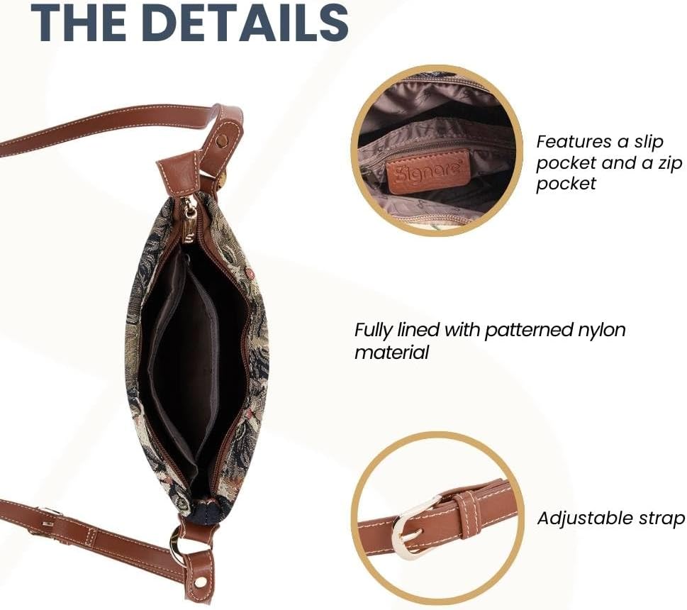 Signare Tapestry Crossbody Bag Sling Shoulder Purse for Women image 4