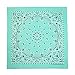 CTM Pastel Paisley Bandanas, Mint