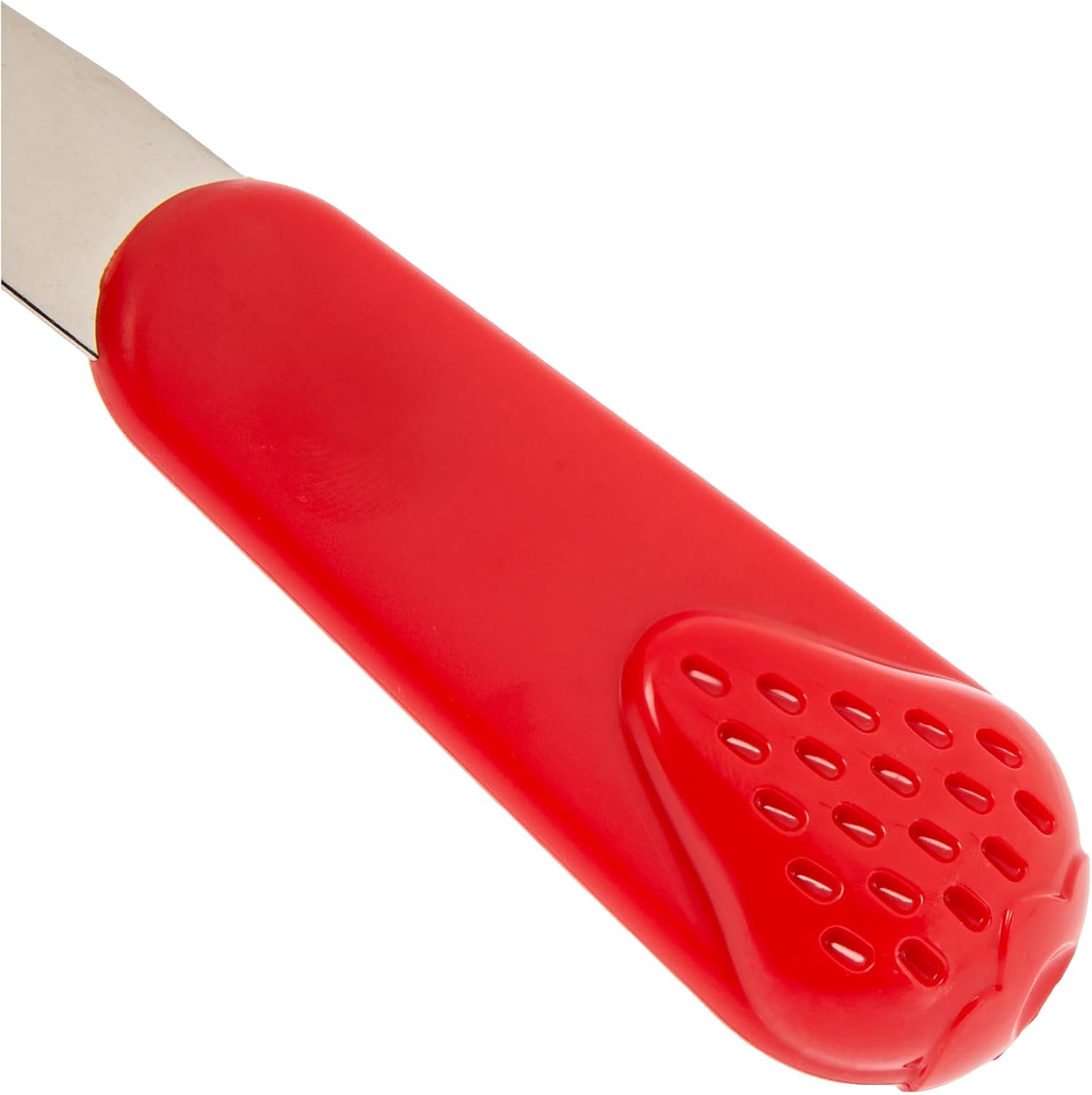 Fackelmann Tomato and Strawberry Corer for Removing The Stem, Bolero Fruit Stainless Steel and ABS Handle with Strawberry Design, Dishwasher Safe, Stainless Steel and Red, 12 x 2.5 cm