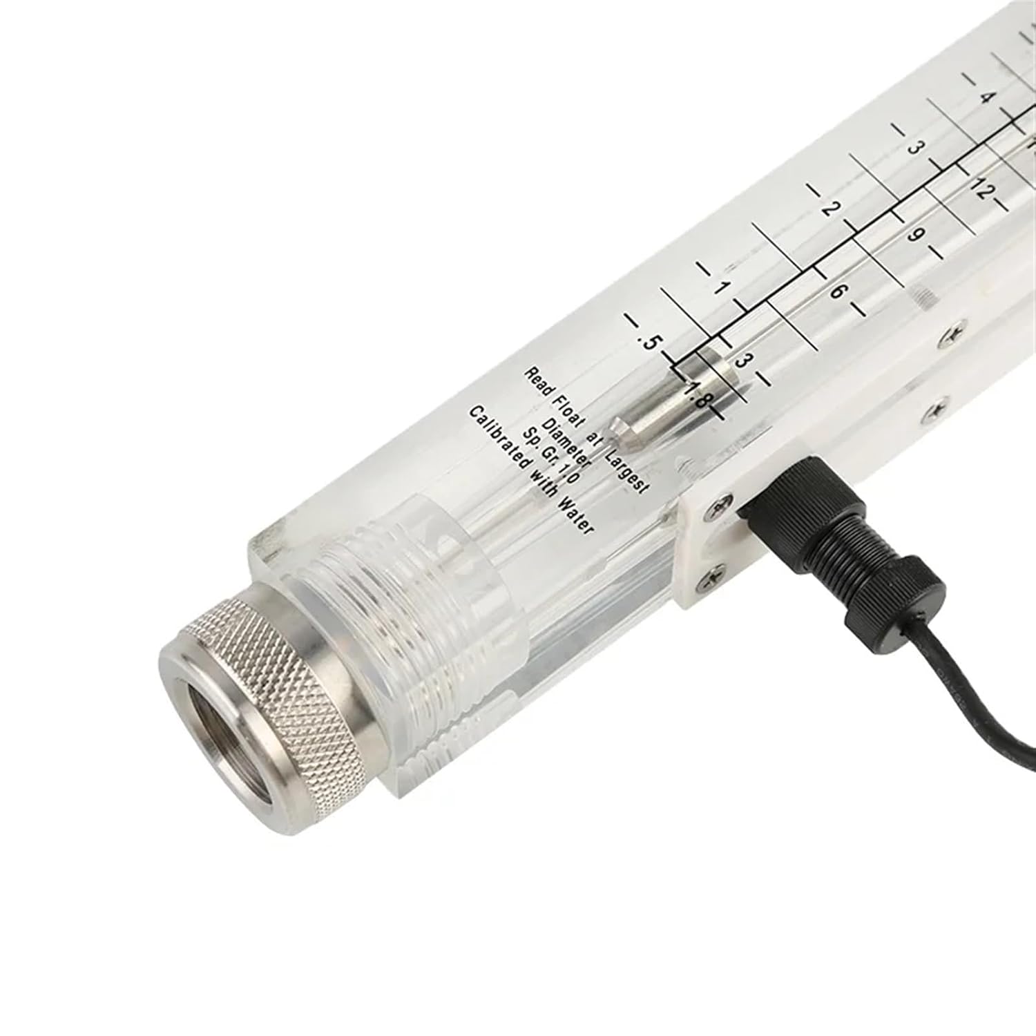 LZM-15G Tube Type flowmeter(SS Fitting Flow Meter),Flow Switch Sensor with Upper and Lower Limits(0.5-5GPM for Liquid)