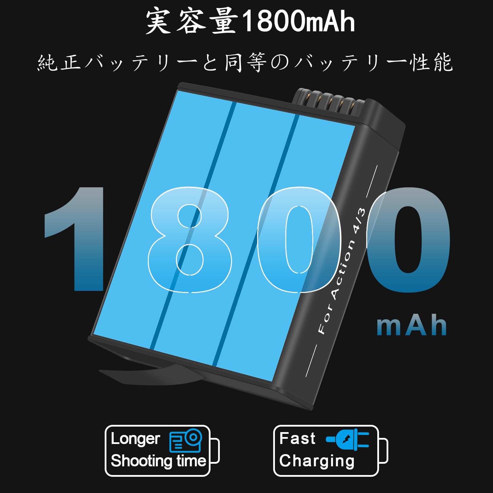 Amazon.co.jp: COOLSHOW DJI Osmo Action 4/3/5 Pro/6バッテリー Osmo 
