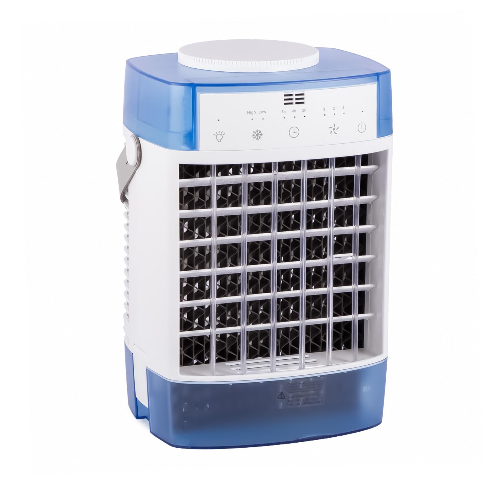 FERNVALE Portable Air Conditioner 5-in-1 Mobile Air Cooler with Humidifier Dual Mist 4 Speeds Timer LED Night Light USB Mini Air Conditioner (White 1000L)