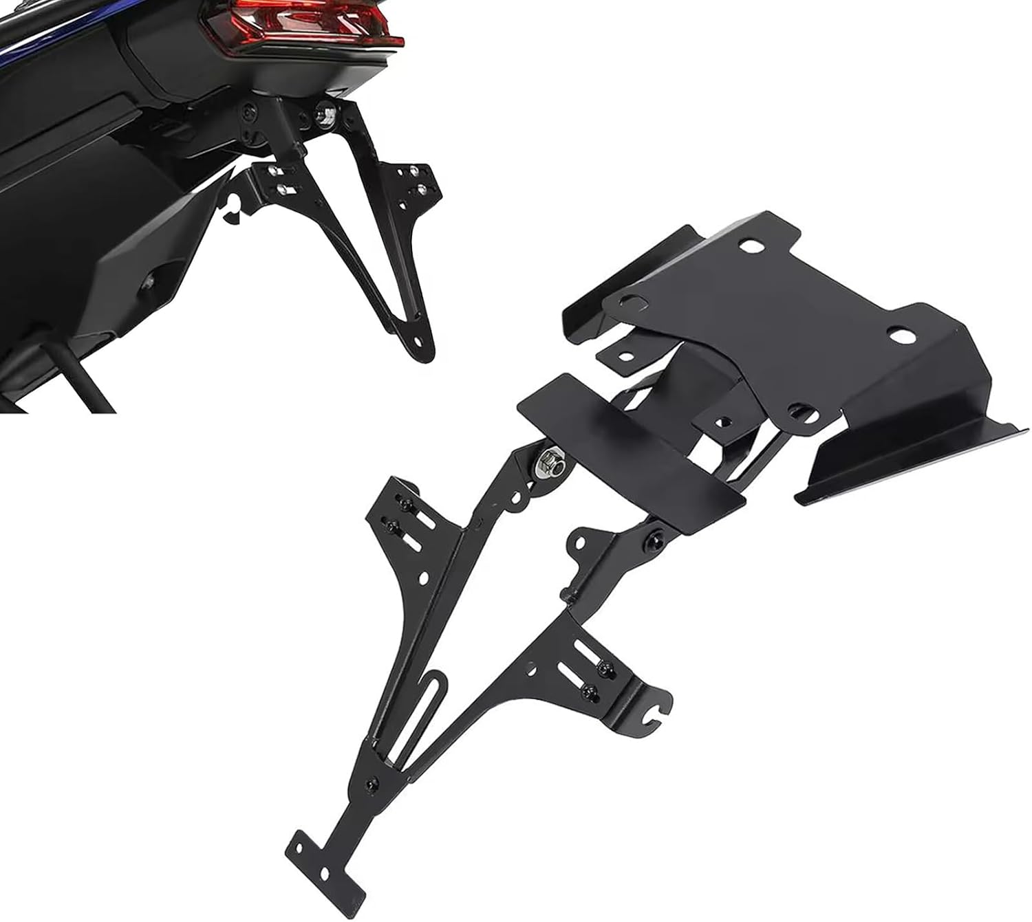 for Yamaha Tenere 700 XTZ Motorcycle Rear License Plate Support Frame Tail Light Bracket Tidy Fender Eliminator Tenere700 TENERE700 TENERE 700 2020 2021 Accessories
