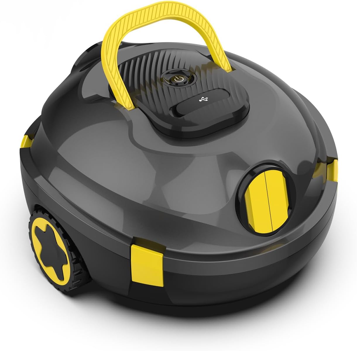 Robotic Pool Cleaner, Cordless Pool Vacuum for Above Ground & Inground Flat Pools with Dual Motors, 130 Min Runtime, Auto-Parking, Powerful Pool Vacuum Robot for Up to 1200 Sq.Ft