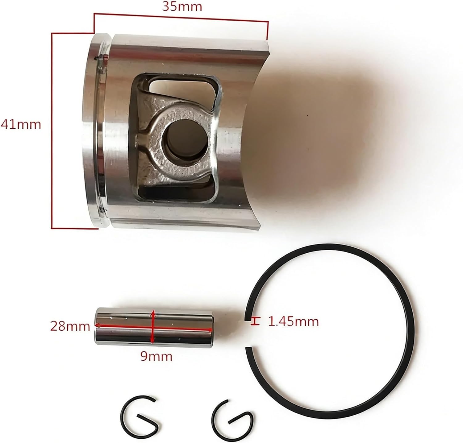 Piston Set Fit for 4000 4020 403 4106 4200 39CC 40CC ZYLINDER Assembly Piston Ring PIN Clips