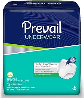 Prevail Maximum Absorbency Underwear, XX-Large, Pack of 12
