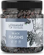 Himanshi Herbals Black Raisins | Natural & Sun-Dried | Rich in Antioxidants & Iron | Supports Digestive Health & Boosts Energy | Ideal for Snacking, Baking, & Cooking | 1000.0gram