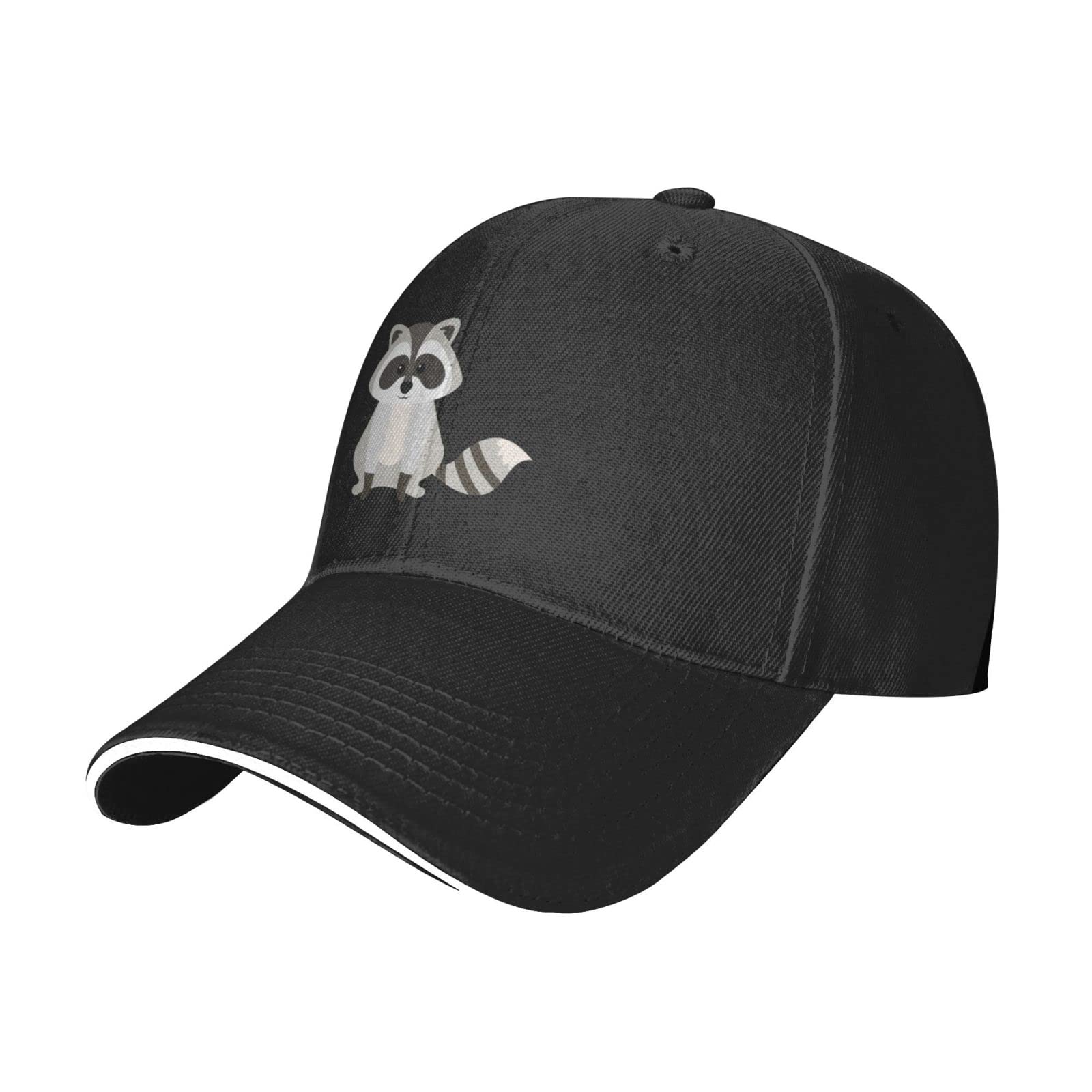 Iubbki Unisex As Pic Cute Racoon Trucker Hat Baseball Cap Dad Hats For Men Women