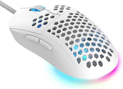 Mouse MR.FOX M1: 6 botones y cable trenzado para gaming