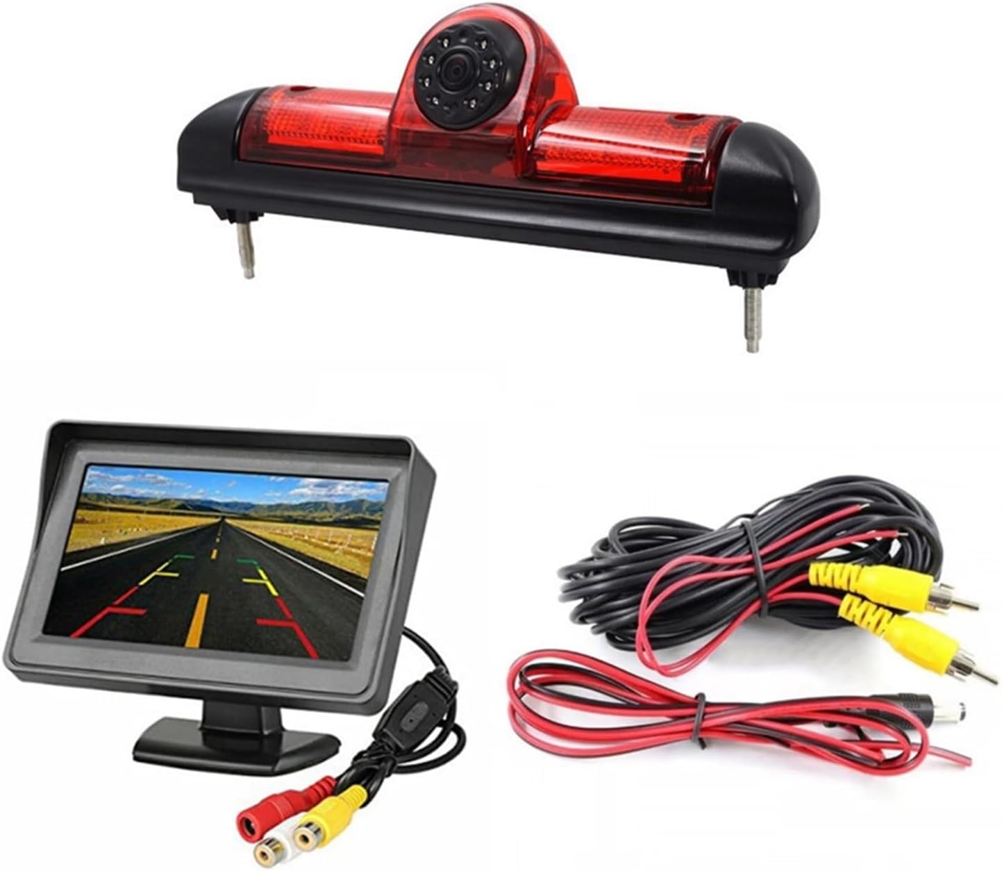 Rear View Camera Car Brake Compatible with Citroen Jumper Fiat Ducato X250 Peugeot Boxer with Monitor