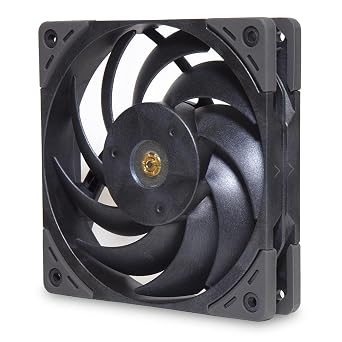 SCYTHE Grand Tornado 120 PWM 2000 RPM Case Fan with LCD Polymer, Nd-Fe-B Strong Magnet, Metal Hub Frame