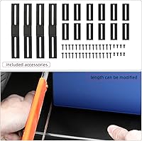 Vista 4 de Nuevos paneles balancines 6 piezas, kit de estribo universal para carrocería de coche, faldones laterales, balancines izquierdos/derechos