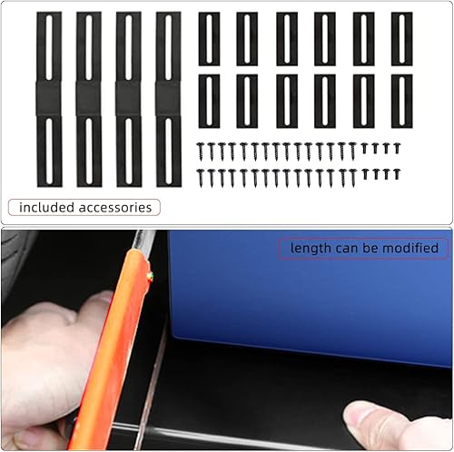 Miniatura 4 de Nuevos paneles balancines 6 piezas, kit de estribo universal para carrocería de coche, faldones laterales, balancines izquierdosderechos, difusores,