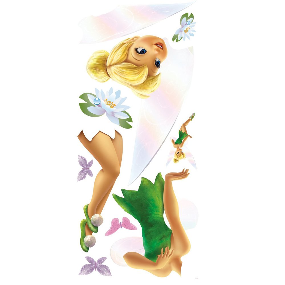 Sticker Mural Fée Clochette Avec Prénom - 30 Cm - Neuf, Fabriqué En France